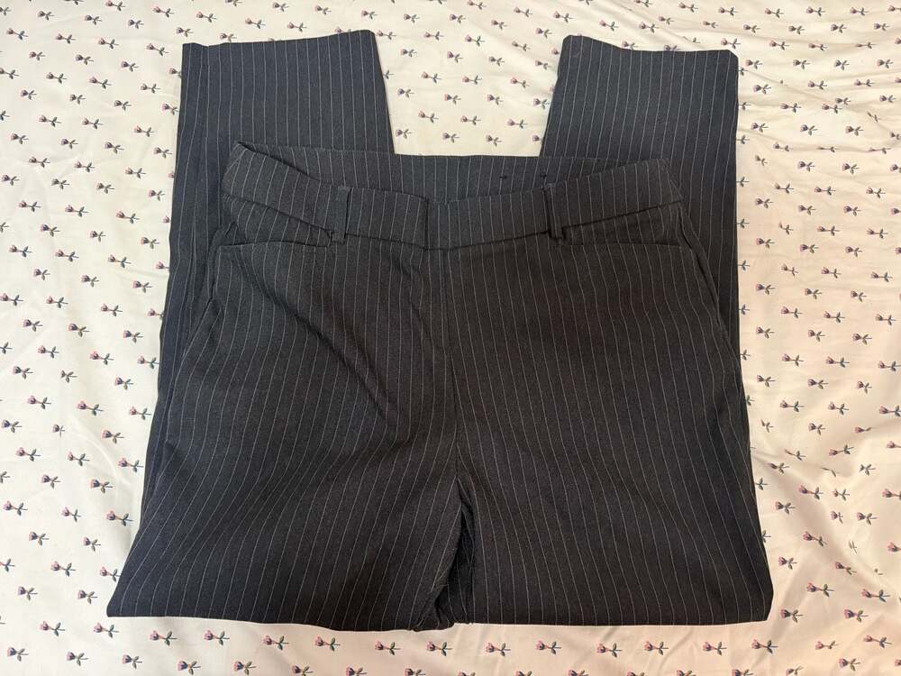Rafaella Grey Pinstripe Dress Pants Size 16